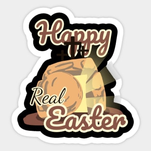 Happy Real Easter Day Sticker